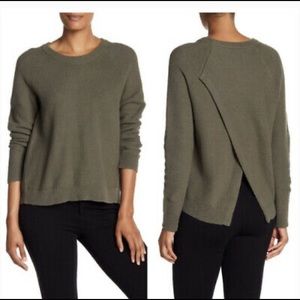 Olive Green Madewell Cross Back sweater! Size Large!